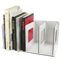 Desk File Organizer Wood Bookends Filing Rack Books Magazine Holder Frames File Dividers Document Cabinet Rack Display Storage Box Book Stand File Holders Desktop Tidy Organizer,4 Sections