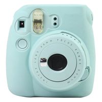 Camera Case Cover for Instax Mini 9/8 Instant Camera, Silicone Material #81121 (Frost blue)