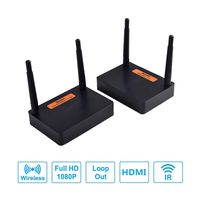measy FHD676 HD Sender/Adapter/Dongle Transmitter and Receiver 660ft/200m with IR Remote - Black