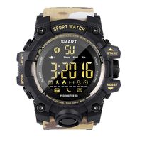 Sports Watch, Men's Sports Digital Smart Watch 5ATM Waterproof Cool Camouflage, Bluetooth Smart Watch with Activity Tracker Pedometer Calorie Counter Stopwatch 2019 New