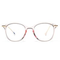 Pro Acme Blue Light Blocking Glasses for Women Retro Round Computer Eyeglasses (Transparent Pink)