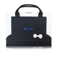 elecfan iPad Air 2 9.7 inch Case, Handbag Smart Stand PU Leather Case Auto Wake/Sleep Feature with Wallet File Pocket for 9.7 Inch iPad Air 2nd Generation - Black