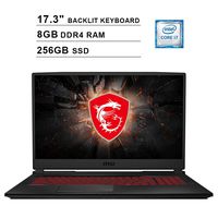 2019 Newest MSI Raider GL75 17.3 Inch FHD 1080p Gaming Laptop (Inter 6-Core i7-9750H up to 4.5GHz, 8GB DDR4 RAM, 256GB SSD, GeForce GTX 1660 Ti 6GB, Backlit KB, Webcam, Windows 10)
