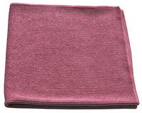 Microfiber Textured Glass Cleaning Cloth 16x16 - Pink 12 Pack