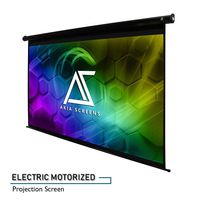 Akia Screens 125" Motorized Electric Projection Screen 16:9 8K 4K Ultra HD 3D Ready Wall/Ceiling Mounted with 12V Trigger Remote 8K 4K Ultra HD 3D Ready for Home Movie Theater AK-MOTORIZE125H