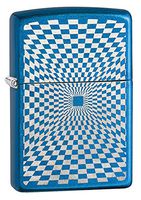 Zippo Minimalism Design Pocket Lighter, Cerulean