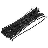 uxcell Nylon Cable Ties 14 Inch Self-Locking Zip Ties 0.14 Inch Width Black 100pcs