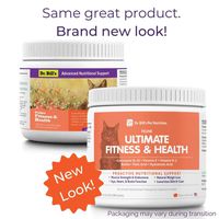 Dr. Bill's Feline Ultimate Fitness & Health | Pet Supplement | Complete Multivitamin for Cats | Immune Support | Includes CoQ10, Glucosamine, Fish Oil, Probiotics, and Chondroitin | 180 Grams