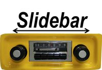 Custom Autosound Stereo compatible with 1967-1972 GMC Pickup Truck, 300 watt Slidebar AM FM Car Stereo/Radio