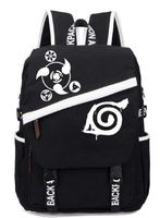 Adonis Pigou Anime Naruto Cosplay Bookbag Backpack Shoulder Bag School Bag Daypack Black