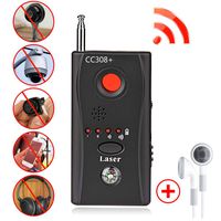 Bug Detector,RF Anti-Spy Wireless Detector,Hidden Camera Pinhole Laser Lens GSM Device Finder,Full-Range All-Round Portable Detector for Candid Video, GPS Tracker