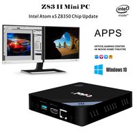 Mercu Edal Z83-II Mini PC Intel Atom x5-Z8350 Processor Intel HD Graphics 400, 2GB DDR3 + 32GB/ 1000Mbps LAN/ Dual-Band 2.4G+5.8G WiFi/ BT 4.0 Support Windows & Linux System
