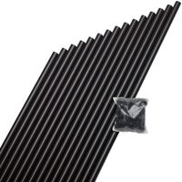 DeckoRail 3/4 Inch Round Aluminum Baluster, 15 Pack, 32 Inch, Bronze