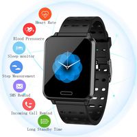 Smart Watch for Android & IOS with Heart Rate, Blood Pressure Monitor, Notification Reminder, Color Touch Screen Fitness Tracker with Sleep & Activity Tracker，Waterproof Smartwatch for Men Women