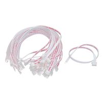 uxcell XH2.54-3P Single End Female Connector Tinned Wire Cable 300mm 30pcs
