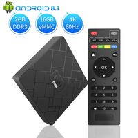 Android 8.1 TV BOX, Aoxun HK1 MINI 2GB RAM 16GB ROM Amlogic Quad Core A53 processor 64 bits