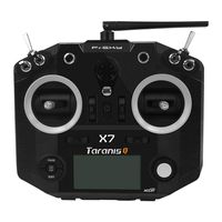 FrSky 2.4G Accst Taranis Q X7 16 Channels Transmitter Remote Controller Black Battery and Battery Trays Not Include