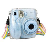 astonisfa Clear Crystal Case Camera Case, Suitable for Polaroid Mini 7s / 7c Glitter Powder Storage Case