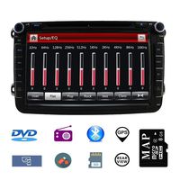 Car Stereo 8 inch 2 Din Autoradio for VW Jetta Golf Tiguan Polo Passat with DVD CD Player GPS Navigation USB SD CANBUS FM AM RDS Bluetooth Steering Wheel Control 720P Video Wince Carplay SWC