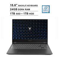 2020 Lenovo Legion Y540 15.6 Inch FHD 1080P Gaming Laptop (Intel 6-Core i7-9750H up to 4.5GHz, NVIDIA GeForce GTX 1650 4GB, 24GB DDR4 RAM, 1TB SSD (Boot) + 1TB HDD, Backlit Keyboard, Windows 10)