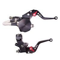 Universal Motorcycle Adjustment Front Brake Master Cylinder Clutch Lever For Sport Bike/Street Bike/Scooter/Dirt Bike With 7/8" 22mm Standard Handle Bar. (Black)