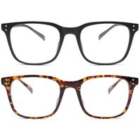 Livho Blue Light Blocking Computer Glasses for Women Men,TR90 Light Weight Frame Anti Eyestrain UV Lens (Matte Black+Bean Flower)