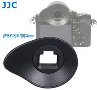 JJC ES-A7 Soft TPU Rubber Large Eye Cup Eyepiece for Sony a7 a7 II a7III a7r a7r II a7R III a7S a7S II a7s III a58 a9 a99 II, Ergonomic Oval Shape, 360 Degree Rotatable, Replaces Sony EP16 Eyecup