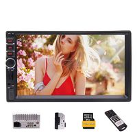 Eincar Car Stereo Universal Double 2 Din Car MP5 Player 7Inch Digital Capacitive Multi-Touch Screen in-Dash Player GPS Navigation Head Unit Support SWC/Bluetooth/FM Radio/USB TF/AUX Input/Cam-in