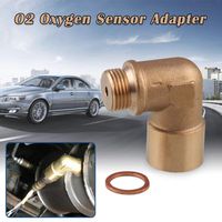 Sporacingrts Angled O2 Oxygen Sensor Adapter Extender Spacer M18 x 1.5 90 Degree Bung Pipe