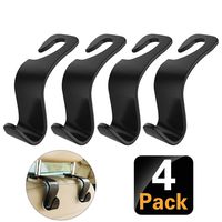 FxyxGyc 4 Pack Headrest Hooks - Purse Hooks for Cars - Headrest Hook for Car - car seat Hooks - Hanger Storage for Purse Groceries Bag