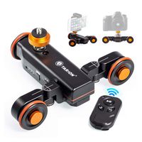TARION Y5D Autodolly Electric Slider Motorized Pulley Car Cine Dollies Rolling Skater with Wireless Remote for DLSR Camera Video Camcorder Smart Phone