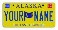BleuReign Personalize Your Own 2016 Alaska State Bicycle Bike Stroller Children's Toy Car 3"x6" License Plate Tag