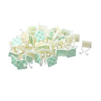 uxcell 66 Pcs White Nylon Self-Adhesive Twist Locks Holder Cable Tie Clips