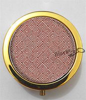 BlackKey Greek Pattern 3-Compartment Decorative Pocket Gift Box Case Organizer for Pill, Color 2 -2097