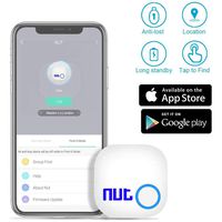 Evershop Key Finder Smart GPS Trackers Wireless Bluetooth Locator Anti Lost Tracker Device Bidirectional Alarm Reminder for Phone Kids Car Pets Wallet, Smart Tag with APP