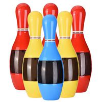 Coedfa Kids Sound and Light Bowling Play Set with 6 Pins & 1 Ball BPA-Free Plastic Ball Toys Gifts Educational Toys Early Development Toy for Indoor Outdoor Sports for Kid Children Boys Girls