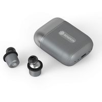 Rowkin Ascent Micro True Wireless Earbuds Headphones: 17+ Hours Bluetooth 5 Smallest Earphones & USB-C Charging Case. Deep Bass Headset Mic & Noise Reduction for Android Samsung & iPhone (Slate Gray)