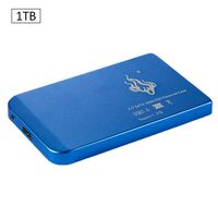 Per Portable External Hard Drive 500GB 1TB 2TB Screw-Free HDD USB3.0 Laptop SATA3.0 Aluminum Alloy Case Mobile Hard Disk Large Data Storage for Music, Movies and Other Files