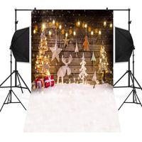 Wensltd Clearance! Christmas Backdrops Tree Vinyl 3x5FT Fireplace Background Photography Studio (A)