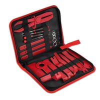 21pcs Car Panel Removal Tools Kit Trim Removal Tool Set Nylon for Car Panel Dash Audio Radio Removal Installer and Repair Pry Tool Kits (Red - 21pcs)