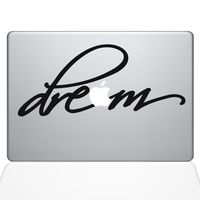 The Decal Guru 1654-MAC-13A-BLA Dream Decal Vinyl Sticker, Black, 13" MacBook Air