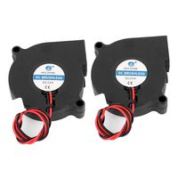 uxcell a16032500ux0919 DC Brushless 2 Wires Case Cooling Blower Fan 50x50x15 mm Black 24V 2 Piece, 1.97 inches Width, 1.97 inches Length