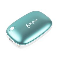 BigBlue Rechargeable Hand Warmers Camping Hand Warmer 3-in-1, Pocket Charger with Emergency Light for Ski, Hiking or Camping Heat Therapy for Raynauds Arthritic Sufferers and Pain Relief,Blue