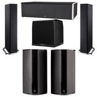 Definitive Technology 5.1 System with 2 BP9020 Tower Speakers, 1 CS9060 Center Channel Speaker, 2 SR9080 Surround Speaker, 1 Definitive Technology SuperCube 2000 Powered Subwoofer