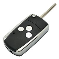 Flip Floding Keyless Entry Remote Control Car Key Fob Case Shell for Toyota Rav4 Corolla Camry Matrix Scion tC 3 Buttons Replacement Outer Cover Repair with Uncut Blade Blank