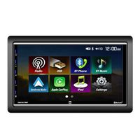 Dual Electronics 7" Double Din Mechless Digital Media Receiver with Apple CarPlay Android Auto