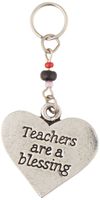 Cathedral Art 2-Inch Teacher Heart Key Ring Charm (KRC188)