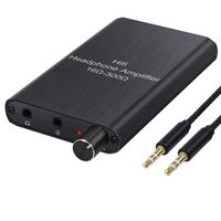 LiNKFOR 16-300Ω Portable Headphone Amplifier with Lithium Battery Two-Stage Gain Switch Portable Headphone amp Rechargeble HiFi Earphone Phones Audio Amplifier for MP3 MP4 Phone ipad and Computer 