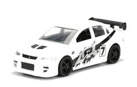 Jada 1/64 Metal JDM TUNERS 2002 Mitsubishi Lancer Evolution 7 White Diecast Toy Car In Blister Pack