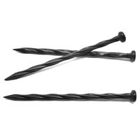 USA Made - 8" Plastic Edging Nails, Spiral Nylon Landscape Stake Nail / Anchoring Spikes For Paver Edging, Weed Barrier, Artificial Turf & More (Fits Most Brands Dimex, EasyFlex, Proflex) (30)